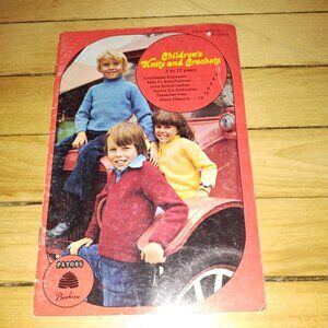 Children’s Knits & Crochets 2-12 years (Beehive Patons Color Series #13, 1970s)